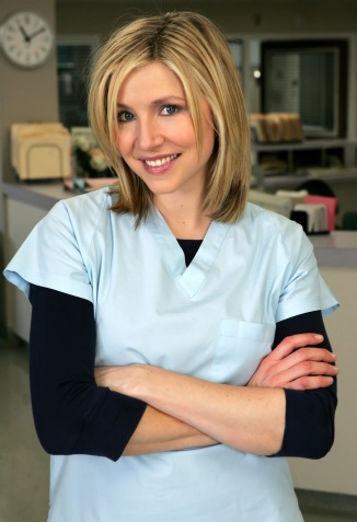 Sarah Chalke (b.1976) - She have starred in many different TV series, like "Roseanne" (1993-97). She played Dr. Elliot Reid on the comedy serie "Scrubs" (2001-2010).