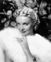 Madeleine Carroll (1906-1987) - She was born and raised in England and went to America on behalf of her career. She defined her father who wanted her to be a french teacher and became an actress. Madeleine is known from "The guns of Loos" (her first movie, 1928), "Escape!" (1930), "The 35 steps" (1935), "Secret Agent" (1936) and "The Fan" (her last movie, 1949). Her sister got killed in a bomb raid against London in 1940 and after that Madeleine worked as a red cross nurse. She got married (and divorced) four times, she never had children.