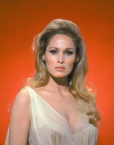 Ursula Andress (b.1936) - Actress from Switzerland that became the very first Bond girl in "Dr. No" (1962). She also starred in "What´s new pussycat" (1965) opposite Peter Sellers and "Clash of the Titans" (1981) with Laurence Olivier and a young Harry Hamlin. Hamlin became the father of her only child, Dimitri who was born in 1980.