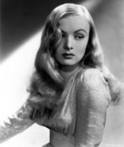 Veronica Lake (1922-1973) - She had some highly successful years in the 1940´s starting with "This gun for hire" (1942) co-starring Alan Ladd who she did five movies with. Though she is mostly remembered for hair-style that was said to cause car-accidents. Veronica died young from hepatatis. She was working as a bartender, broke and a alcoholic.